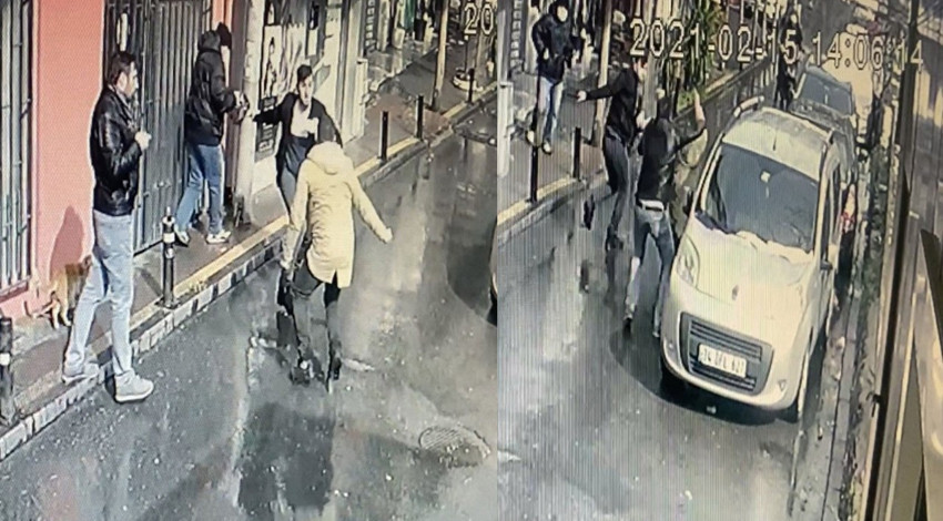 Ortaköy’de dehşet anları! Kardeşler sokak ortasında birbirini bıçakladı!