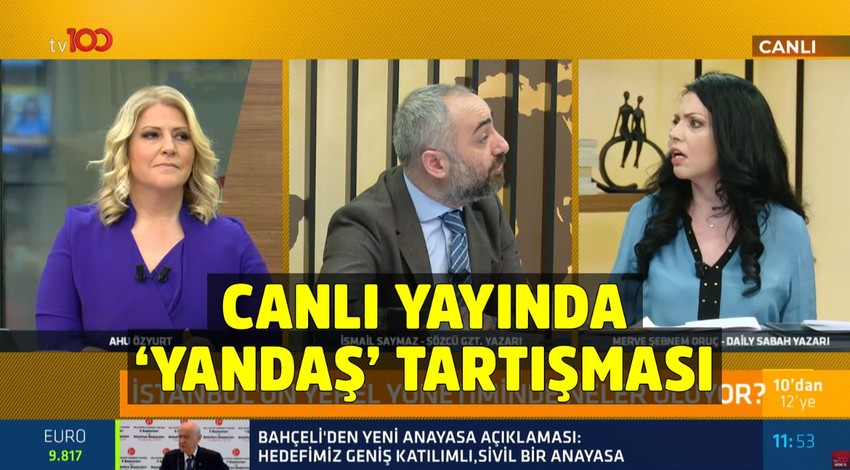 İsmail Saymaz ile Merve Şebnem Oruç arasında yandaş tartışması