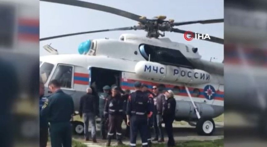 Rusya'da facia! 16 kişiyi taşıyan helikopter göle düştü: 8 ölü