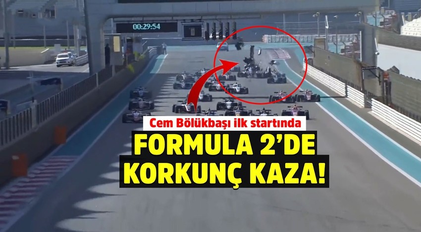 Formula 2'de feci kaza! Cem Bölükbaşı ve Salih Yoluç kaza yaptı