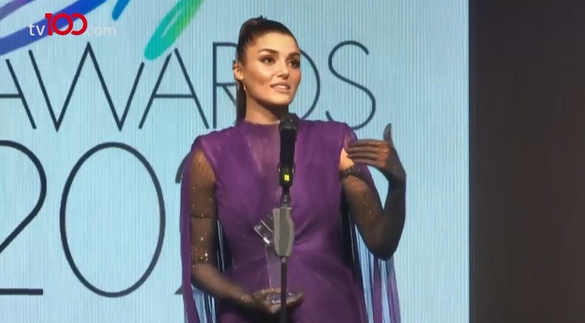 Hande Erçel ağlamamak için kendisini zor tuttu