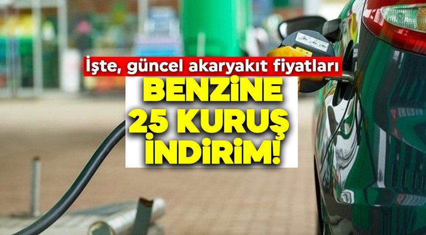 Benzine 25 kuruş indirim! (24 Haziran 2022 Cuma güncel akaryakıt fiyatları)