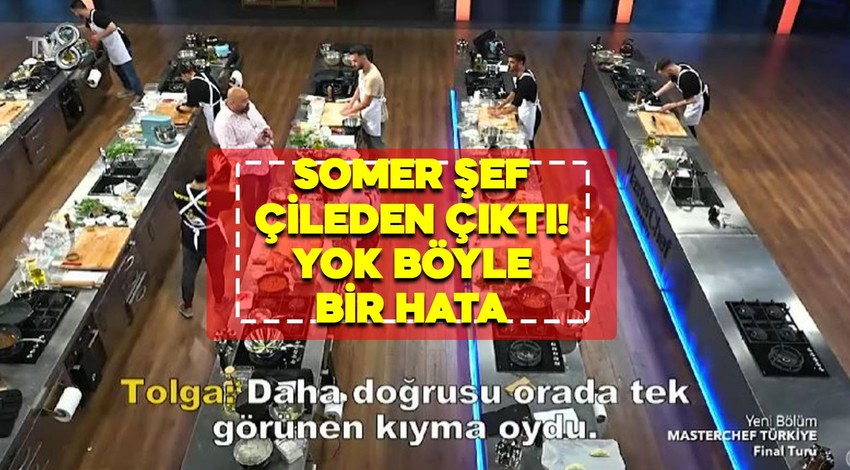 Milyonları ekrana kilitleyen Masterchef’te öyle bir olay yaşandı ki Somer Şef çileden çıktı. Somer Şef yarışmacıyı öyle bir haşladı ki… İzleyenler şok geçirdi…