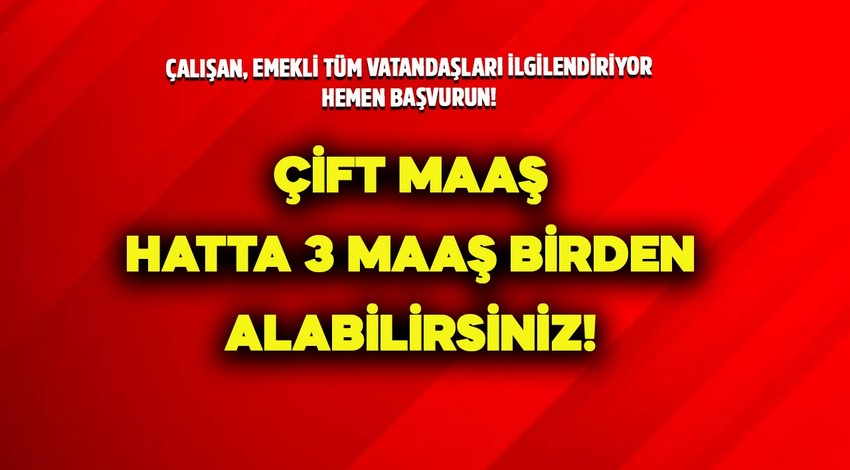 ÇALIŞAN, EMEKLİ TÜM VATANDAŞLARA EK MAAŞ İMKANI! SGK, BAĞ-KUR, Emekli Sandığı hak sahiplerine veriliyor. Başvurana çift maaş hatta 3 maaş birden… Hemen e-devletinizi kontrol edin! 
