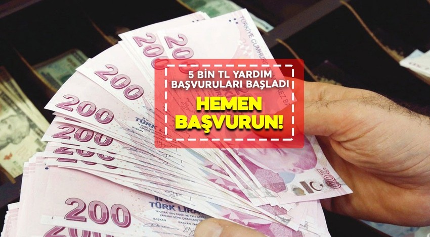 E-Devlet üzerinden 5000 TL Yardım başvurusu başladı! Hemen başvurun