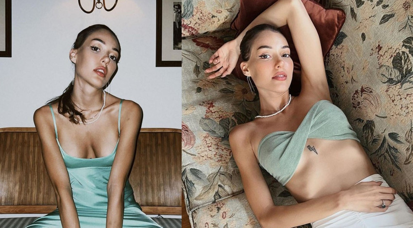 Dilan Çiçek Deniz kırmızı mini elbisesiyle Venedik'i salladı