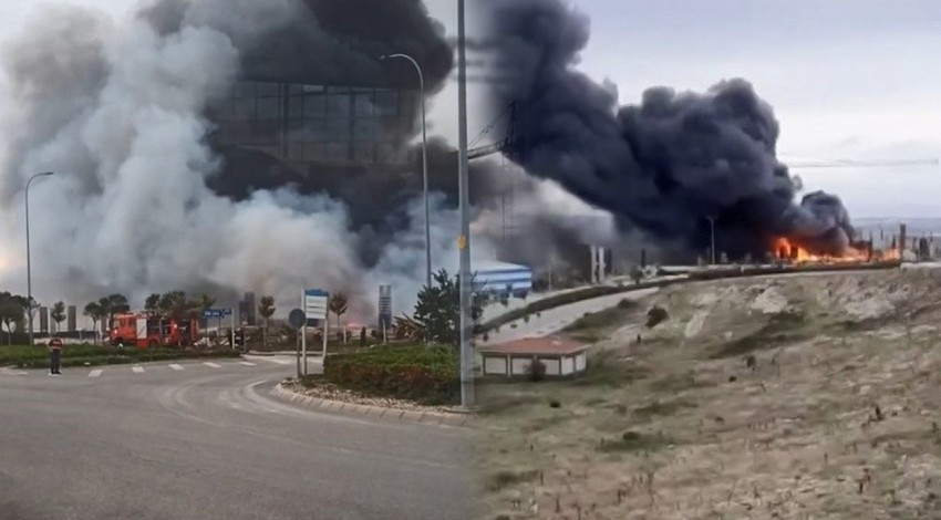 Kocaeli Dilovası’nda yangın! Dumanlar bir anda yükseldi her yanı sardı