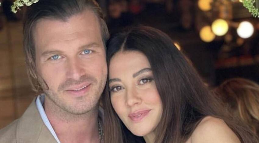 Kurt Efe ilk defa görüldü! Tatlıtuğ çiftinin Bodrum'daki aile saadeti!