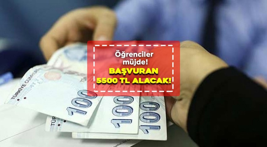 Öğrenciler dikkat! 5500TL burs olanağı başladı!