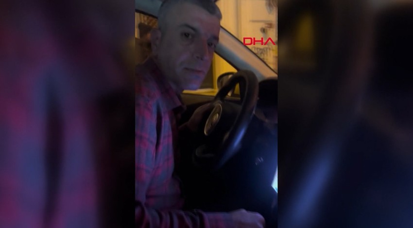 Bu kadarına da pes! Uyanık taksici kayıt edildiğini öğrenince geri vites yaptı