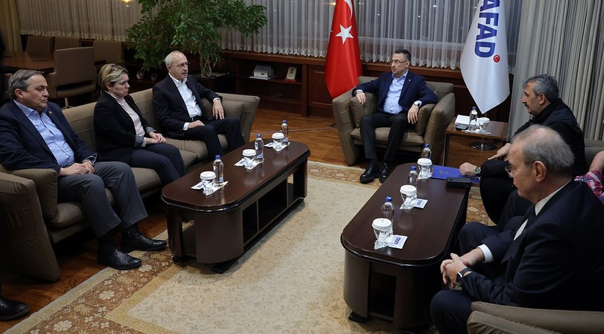 Kılıçdaroğlu, AFAD'ı ziyaret etti! Fuat Oktay ile görüştü