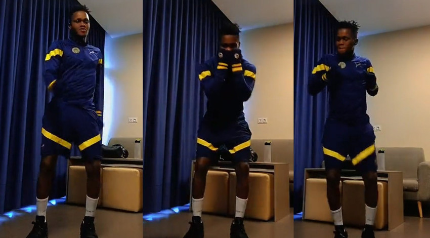 Fenerbahçe'nin genç yıldızı kurtlarını döktü! Şarkı eşliğinde dans etti, sosyal medyayı salladı