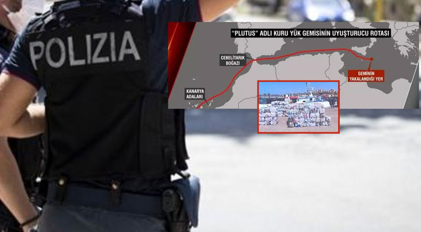 Türk polisi takip etti, İtalya polisi yakaladı! Akdeniz'de dev uyuşturucu operasyonu! Tam 5,3 ton ele geçirildi!