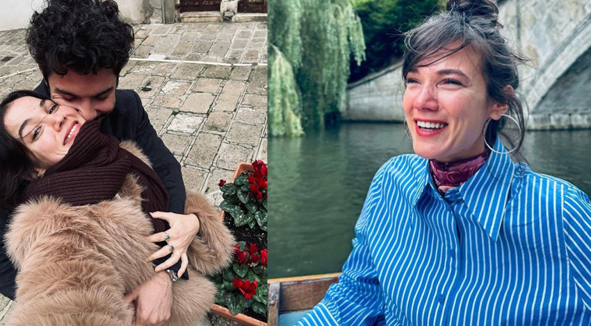 Evlenme teklifi alan Pınar Deniz, tektaşını böyle gösterdi