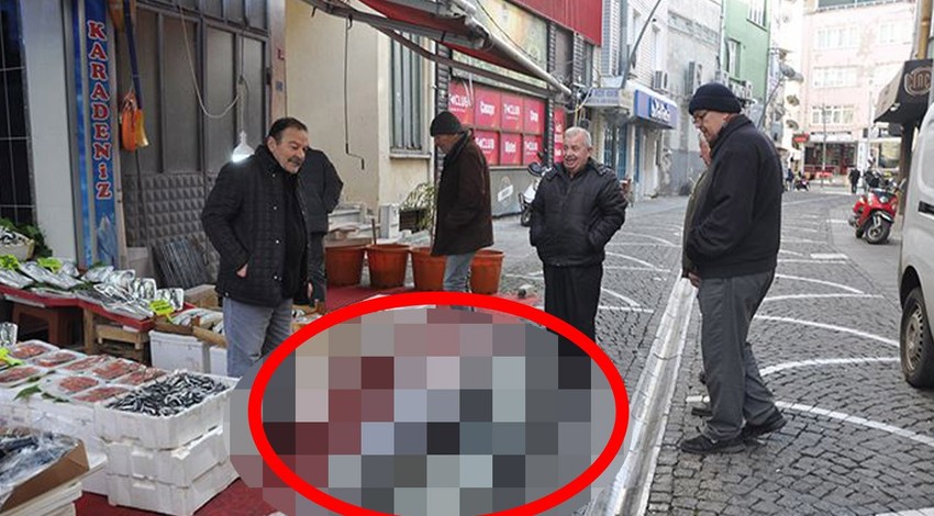 Edirne'de Saros Körfezi'nde avlandı. Tam 160 kilogram ağırlığındaydı. Getirilip tezgaha serildi, her geçen ona baktı