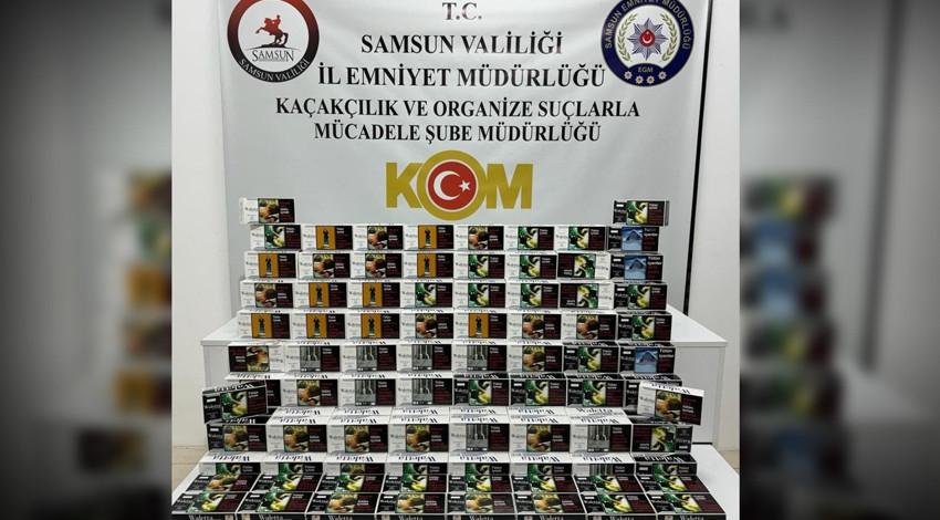 Samsun'da kaçak makaron operasyonu: 40 bin adet ele geçirildi