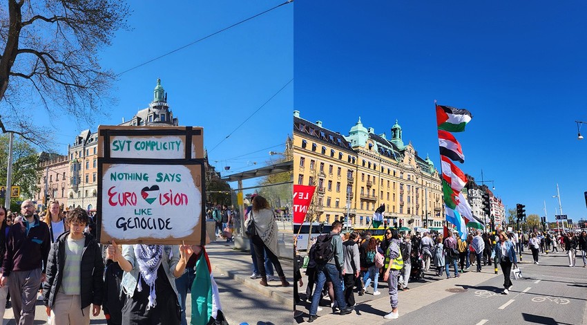 İsveç'te Eurovision protestosu! Binlerce kişi yürüyüş yaptı!