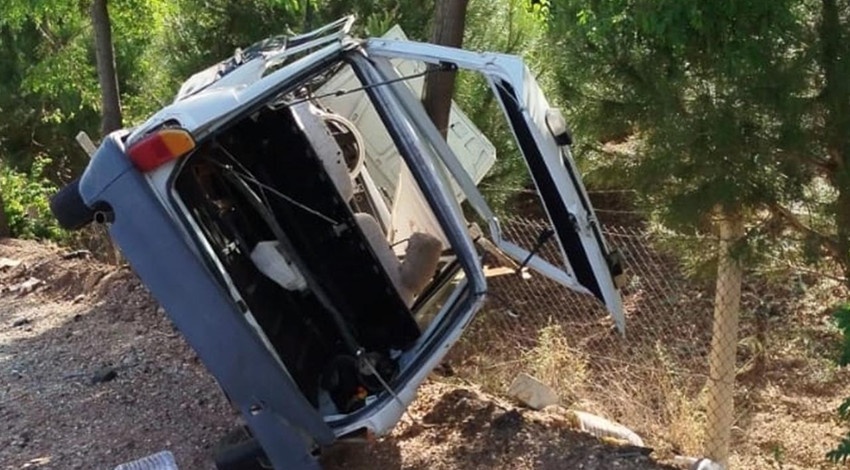 Uşak'ta feci kaza! Kamyon, otomobile çarptı! Kamyon sürücüsü gözaltında!