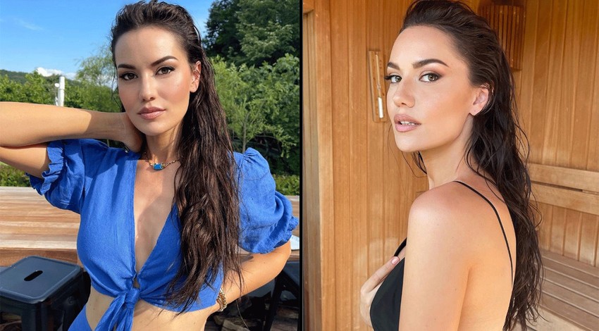 Güzel oyuncu Fahriye Evcen'den cesur tatil kareleri! Mayolu pozlarını paylaştı! Güzelliğine övgüler yağdı