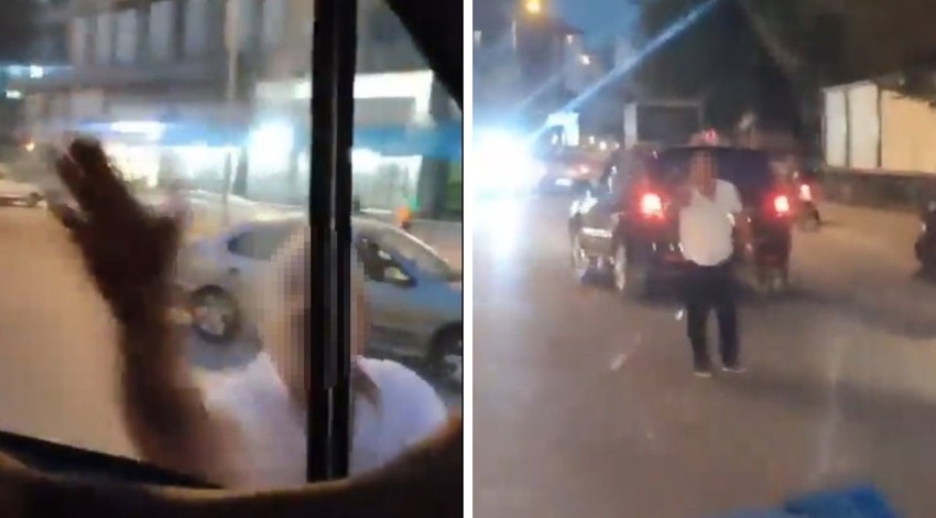Ambulansa yumruklu saldırı: Dakikalarca takip etti, önlerini kesip tehdit savurdu