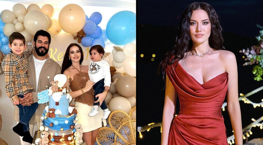 Fahriye Evcen'den oğulları Karan ve Kerem ile tatil pozları! "Kim der ki 2 çocuk annesi!"