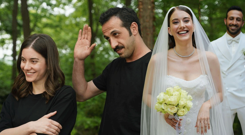 Yalı Çapkını'nın yıldızları Beril Pozam ve Ersin Arıcı'nın mutluluk pozları! Düğün karelerini paylaştı! Dudak dudağa pozları beğeni topladı