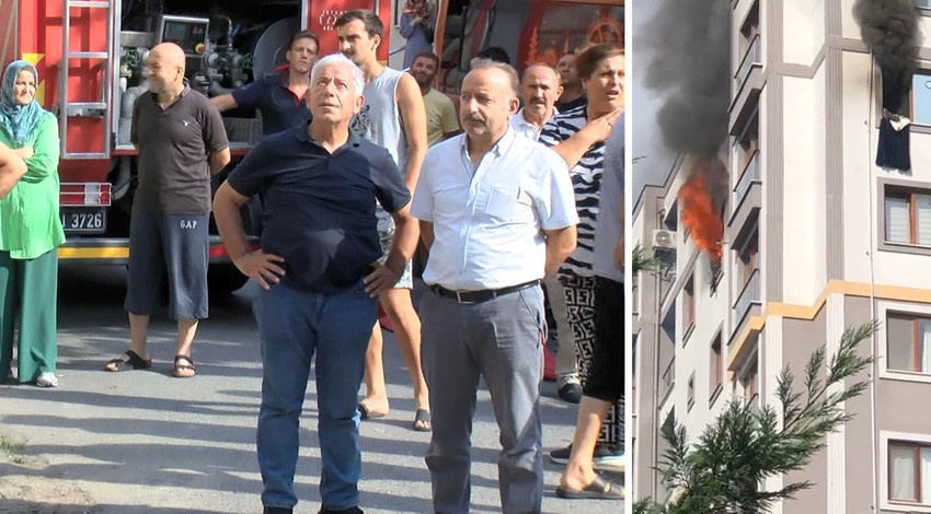 İstanbul'da yangın paniği! Apartman dairesi cayır cayır yandı