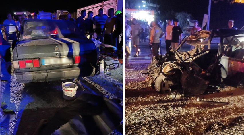 Otomobil tıra çarptı: 2 ölü, 1 yaralı