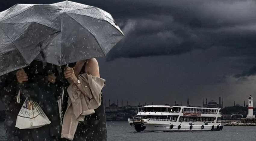 Meteoroloji'den İstanbul için kritik uyarı! Akşam saatlerine dikkat! Gök Gürültülü Sağanak yağış geliyor