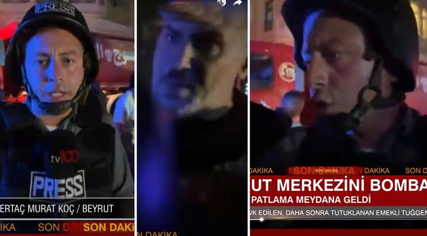 tv100 ekibine Beyrut’ta saldırı!