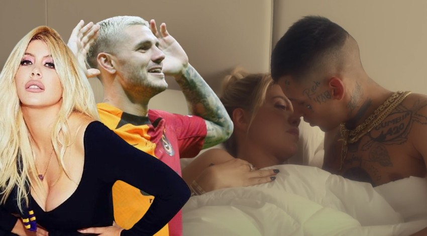 Galatasaray'ın yıldızı Icardi'nin eşi Wanda Nara ile ilişkisi olduğu söyleniyordu! Arjantinli Rapçi L-Gante'nin hesabından şok paylaşım