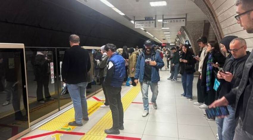 İstanbul'da metro hattında arıza