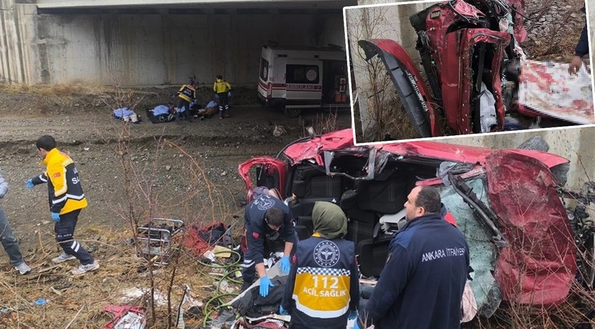 Ankara'da katliam gibi kaza! Aynı aileden 5 kişi hayatını kaybetti