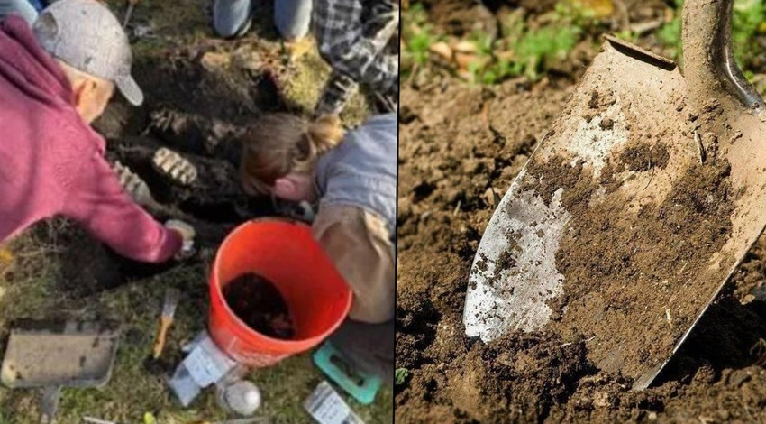 Evinin arkasındaki bahçelik alanda bitkinin altında bir gölge fark etti... Toprağı kazmaya başlayınca altından çıktı. 129.000 yıllık