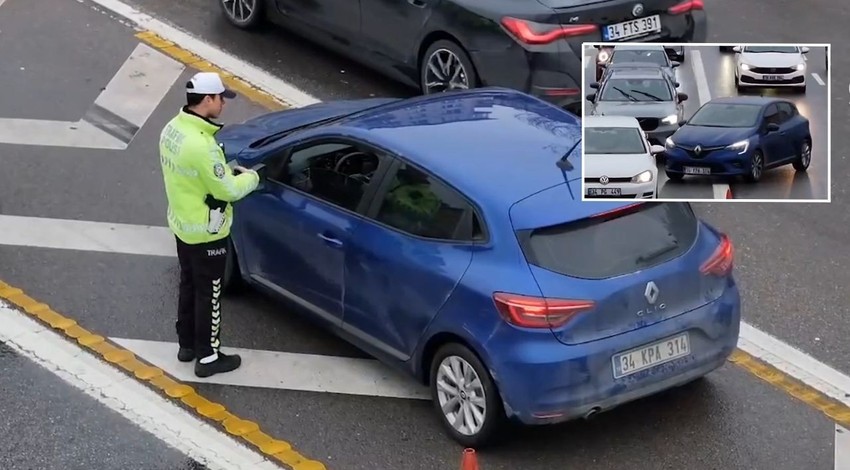 İstanbul'un çileli trafiğinde 'kaynak yapanlar' dikkat: Ekipler önce tespit etti, sonra cezayı kesti!