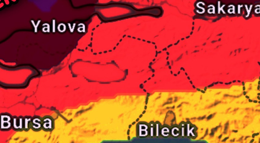 Kocaeli, Bursa, Sakarya, İstanbul'a 4'lü uyarı yakıldı. Cumartesi başladı çarşambaya kadar kırmızı alarm