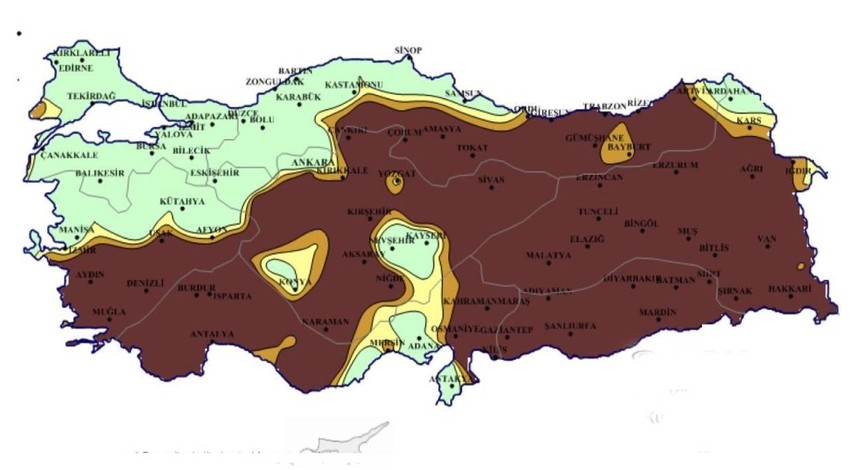 Adıyaman, Batman, Diyarbakır, Gaziantep, Kilis, Mardin, Şanlıurfa, Siirt ve Şırnak'a kahverengi felaket! 31 Ocak'a kadar kötü haber