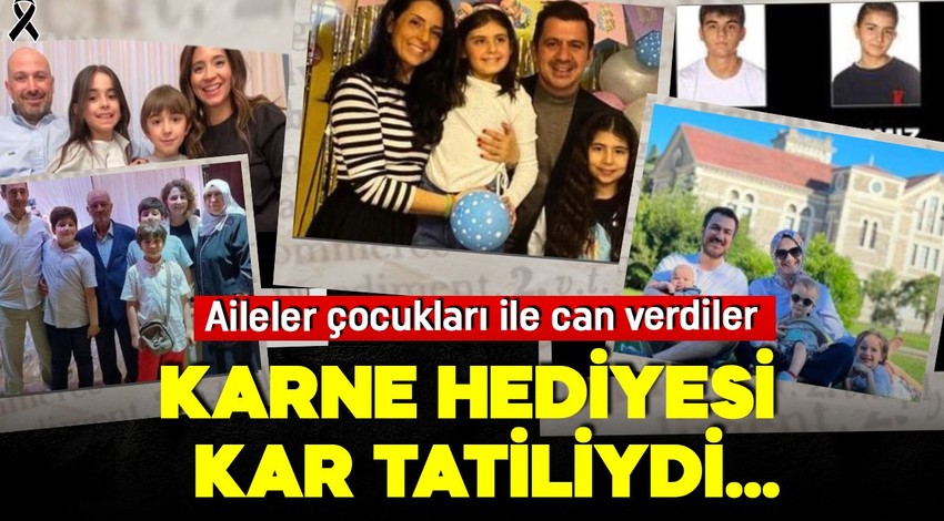 Karne hediyesi kar tatiliydi! Aileler çocuklarıyla beraber can verdiler