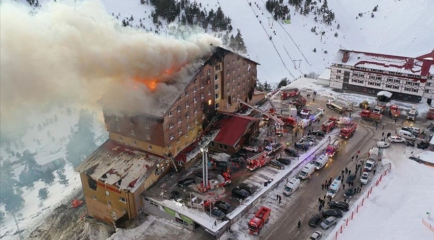 Kartalkaya'daki otel yangınına ilişkin yayın yasağı kalktı