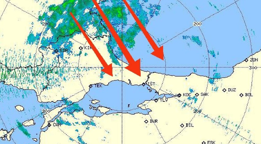 İstanbul'da Bakırköy, Bahçelievler, Şişli, Sarıyer, Beşiktaş, Kartal, Kadıköy, Tuzla dikkat. Üzerinize doğru geliyor