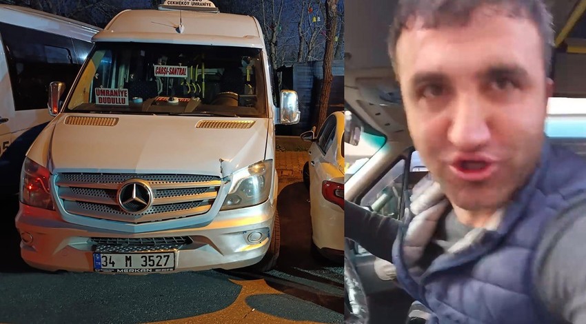 Minibüs şoförlerinin aymazlığı pes dedirtti: Hamile yolcuyu düşünmeden yarıştılar!
