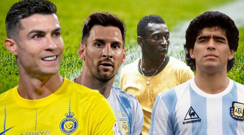 Cristiano Ronaldo’dan iddialı sözler! Messi, Maradona ve Pele'yi yok saydı!