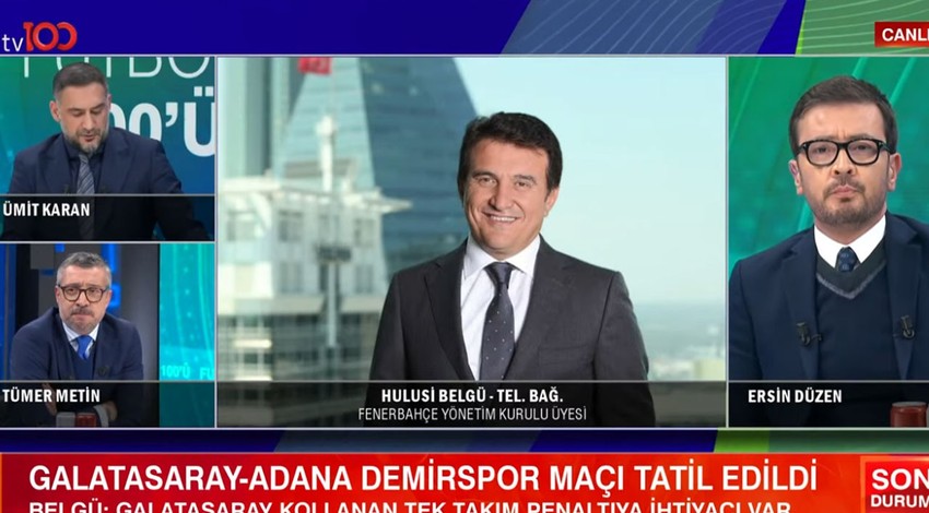 Fenerbahçe Yönetim Kurulu Üyesi Hulusi Belgü tv100'e konuştu: “Türk futbolu için kara bir gün yaşadık”
