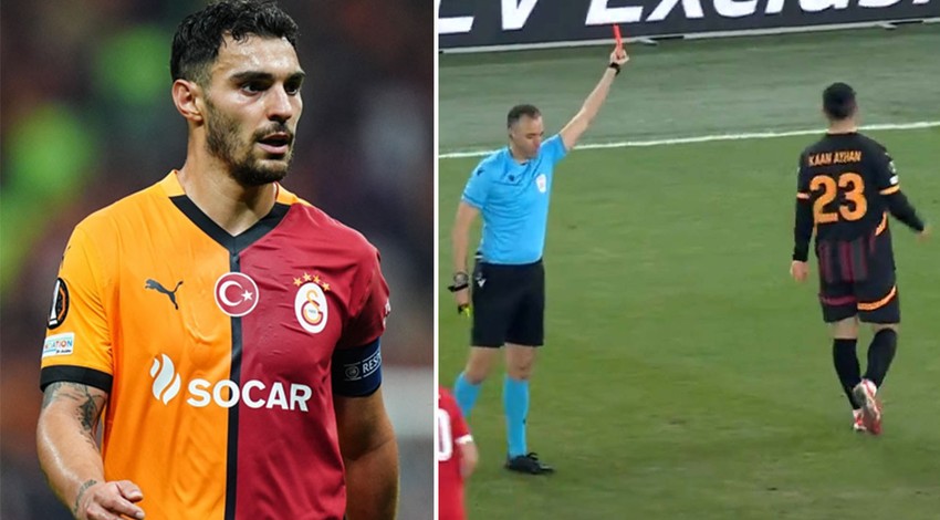 Galatasaray, Avrupa Ligi’nde dejavu oldu! Yine Kaan Ayhan yine kırmızı kırmızı kart! Bir yıl sonra aynı kaderi yaşattı, o detay şaşkına çevirdi