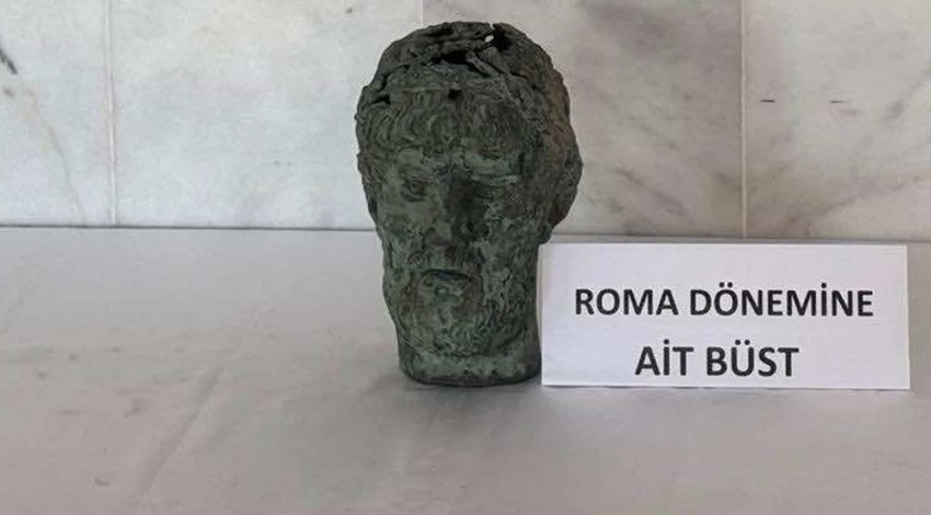 Roma döneminden kalma büstü satacaklardı: 2 şüpheli yakalandı