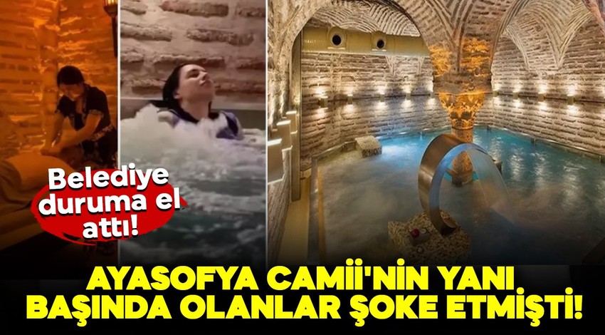 Ayasofya Camii'nin yanı başında olanlar şoke etti! 1500 yıllık tarihi sarnıcın son hali şaşırttı