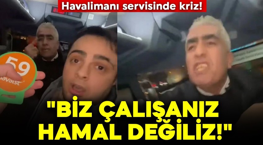 Havalimanı servisinde kriz! "Biz Çalışanız, Hamal Değiliz!"