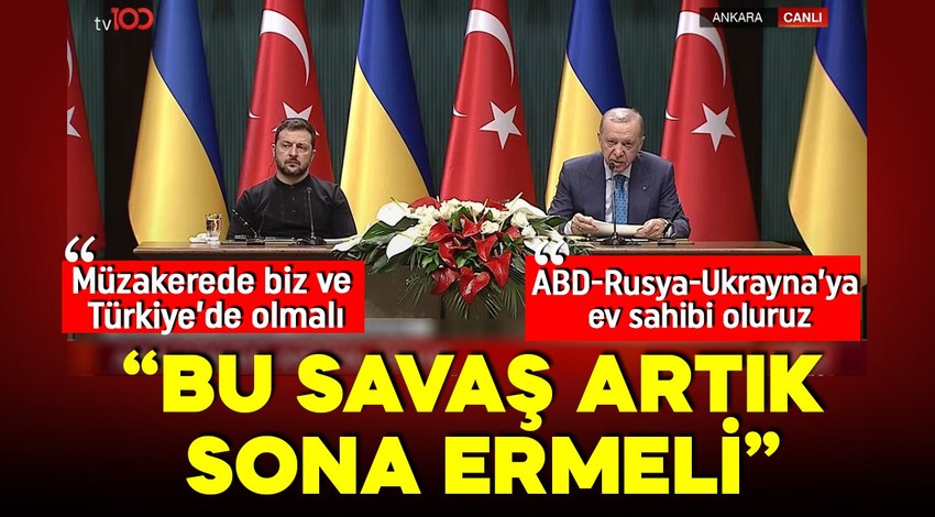 Cumhurbaşkanı Erdoğan'dan önemli açıklamalar: Bu savaş artık sona ermeli