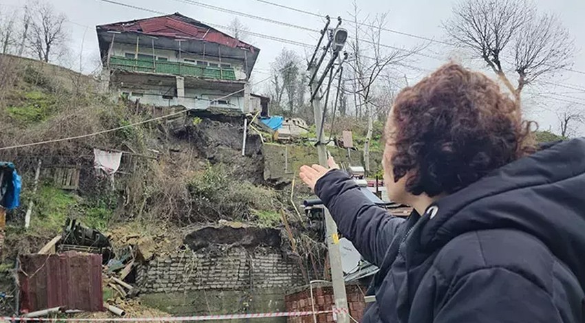 Zonguldak’ta heyelan: 3 ev tahliye edildi