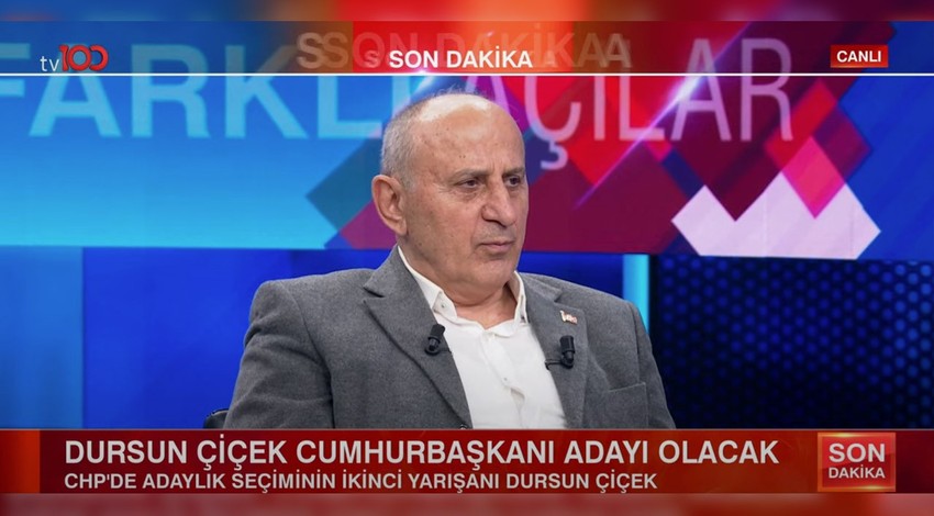 Dursun Çiçek ilk kez tv100'de açıkladı: "CHP ön seçiminde ben de adayım"